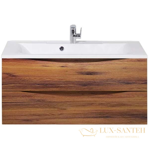 тумба под раковину belbagno marino marino-1000-2c-so-rc-p 100 см подвесная, rovere ciliegio