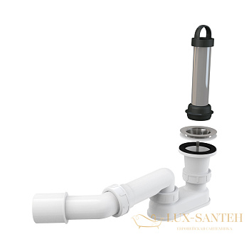 alcaplast выпускной комплект с гидрозатвором и коленом a462-50