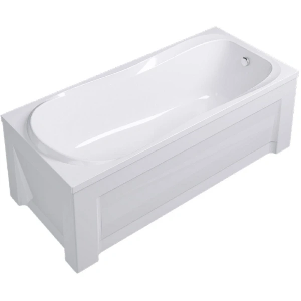 акриловая ванна timo kata kata1770 170x70 см, белый