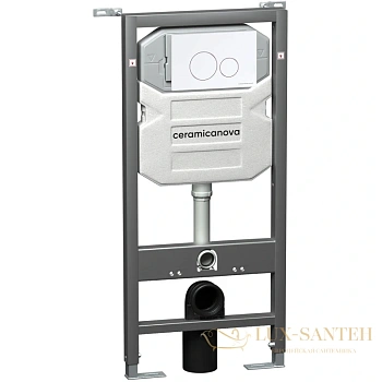 монтажный элемент ceramica nova envision round cn1001w для подвесного унитаза