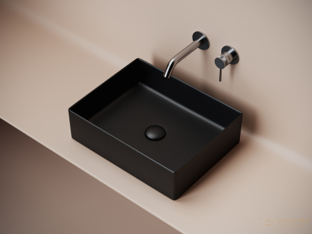 раковина накладная ceramica nova element cn6069mb, 471*361*130 мм, черный матовый