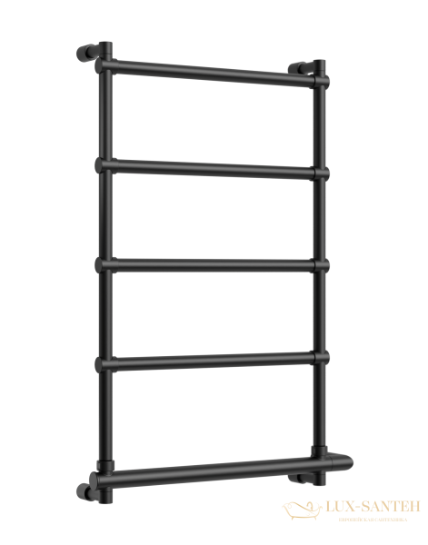 полотенцесушитель электрический 84х57 margaroli sole 542-5 box 5424705nonb, матовый черный