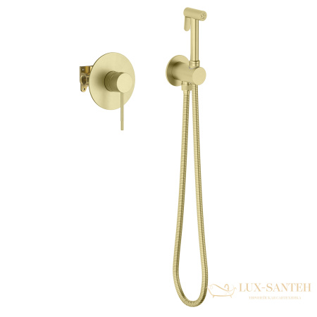 гигиенический комплект timo saona 2389/17sm, золотой матовый