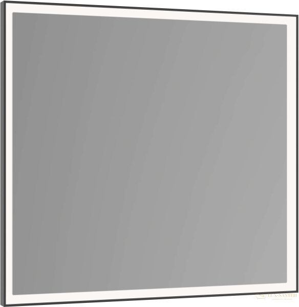 зеркало с подсветкой keuco royal lumos, 14597132000, 700х650х60 мм, алюминий