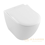 Чаша приставного унитаза Villeroy & Boch Subway 2.0 5602 R0 R1 CeramicPlus, без смывного обода, белый