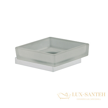 мыльница fima carlo frattini quadra, f6023/2wcr, хром