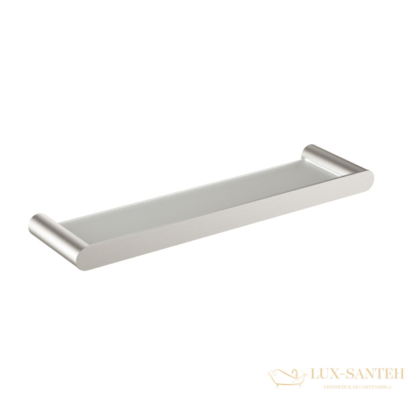 полка стеклянная timo saona 13072/13, никель брашированный