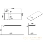 столешница vitra origin 65726 120,5 см l, черный