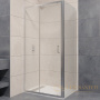 душевой уголок rgw passage 410874110-11 pa-74 110x100, профиль хром, стекло прозрачное