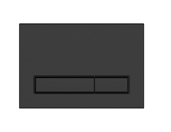 кнопка cersanit blick пластик черный матовый, 64115, цвет черный
