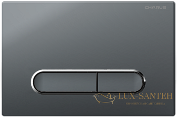 панель смыва charus tm, magnus, fp.340.grp.01, графит