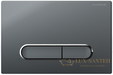 панель смыва charus tm, magnus, fp.340.grp.01, графит