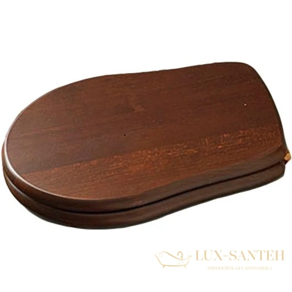 сиденье kerasan retro 108640 для унитаза с микролифтом, орех/бронза