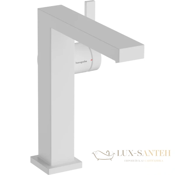 смеситель для раковины hansgrohe tecturis e coolstart ecosmart 73040700, с донным клапаном, белый матовый