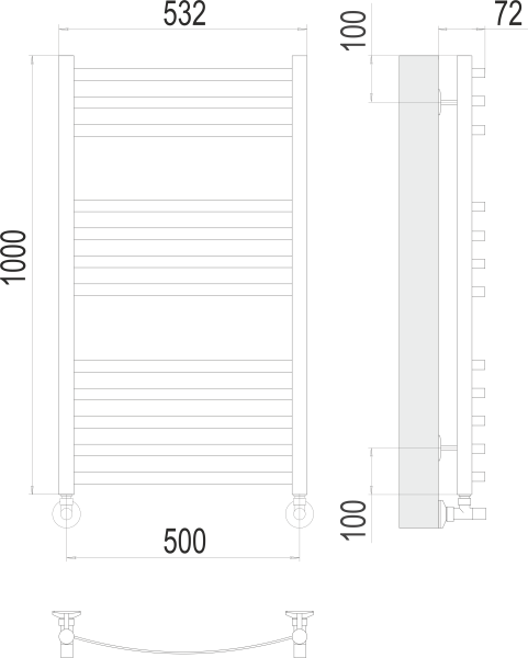 полотенцесушитель водяной terminus авиэль 4670078529213 п12 500x1000