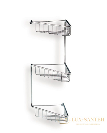 решётка в ванную stil haus 569(25) 3-х уровневая угловая высота 54 см, бронза