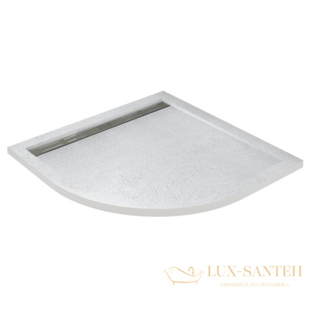 экран для поддона из искусственного мрамора cezares tray-as-r-80-100-scr, белый