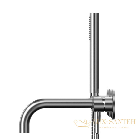 смеситель для ванны скрытого монтажа whitecross y y1240nib, брашированный никель