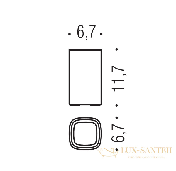 стакан colombo design trenta b3041.nm настольный, черный матовый