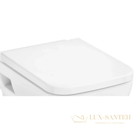 сиденье с крышкой hansgrohe creektide q 60126450, для унитаза без микролифта, белый глянцевый