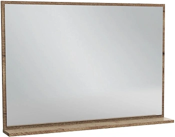 зеркало с полочкой jacob delafon vivienne eb1598-e52 100 х 70 см дуб табак