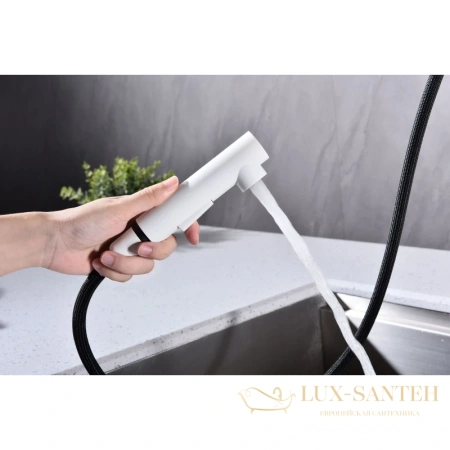 смеситель paulmark neo ne214419-431 для кухни, белый матовый