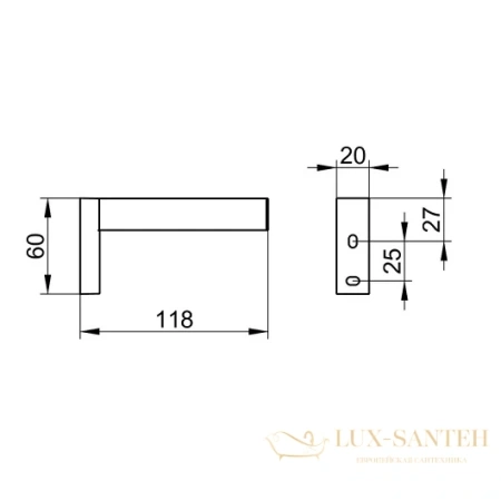 держатель для запасных рулонов keuco edition 90 19163010000