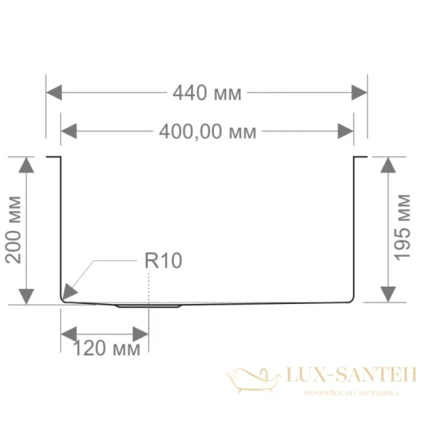 кухонная мойка seaman eco marino sme-635dl.a, нержавеющая сталь