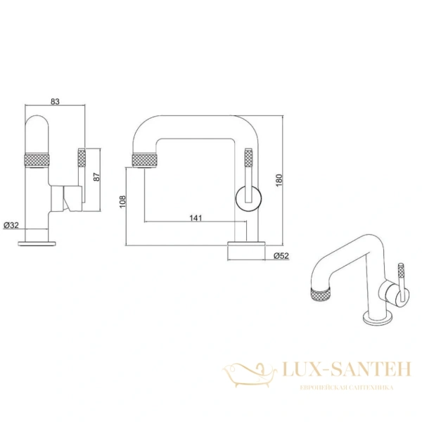 смеситель для раковины allen brau reality 5.32001-00 без донного клапана, хром