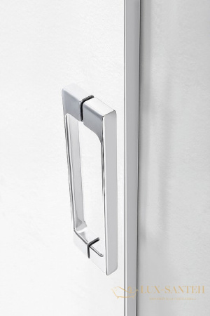 шторка на ванну cezares tandem-soft tandem-soft-vf-2-170/145-p-cr 170 см профиль хром, стекло рифленое