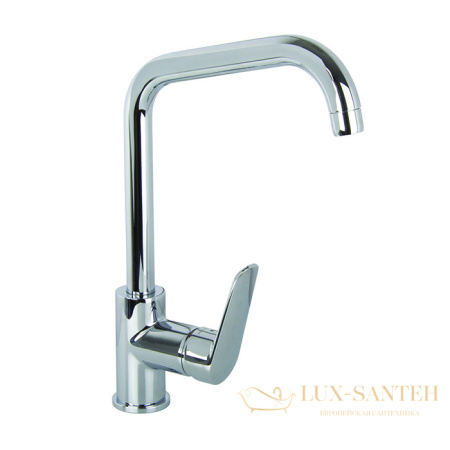 смеситель для кухни spot fima carlo frattini kitchen, f3007/1rcr, с поворотным изливом, хром