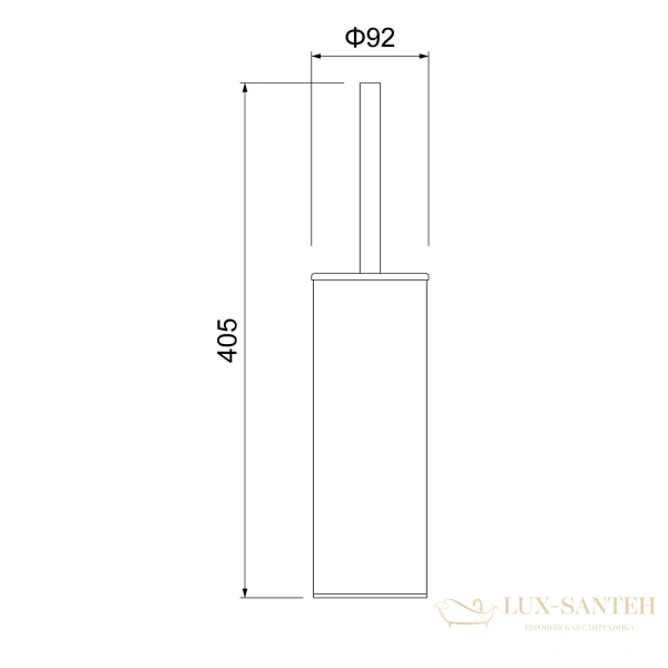 ерш напольный/настенный timo saona 13161/16, белый матовый