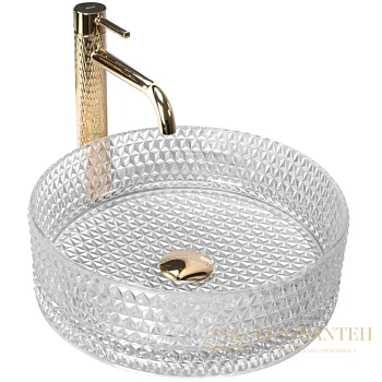 раковина rea cristal rea-u9670 35,5х35,5 см
