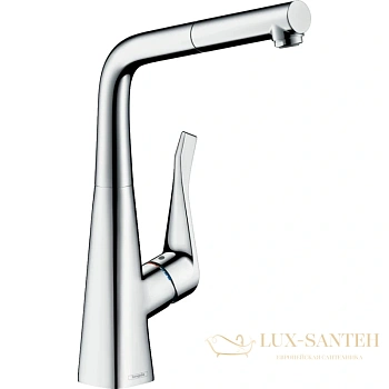 смеситель для кухни hansgrohe metris m71 73812000 хром