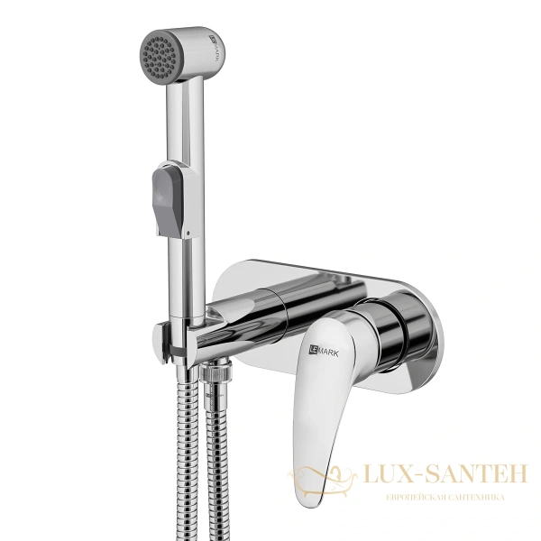 гигиенический душ lemark linara lm0419c,  со встроенным смесителем, хром