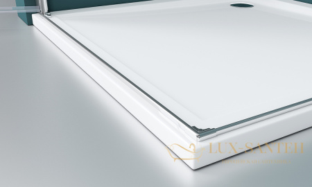 душевой уголок belbagno etna etna-a-2-80-c-cr 80х80 см профиль хром, стекло прозрачное 