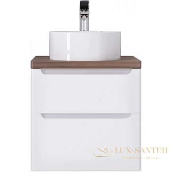 тумба jorno wood wood.01.60/p/w 59,5 см, белый глянец