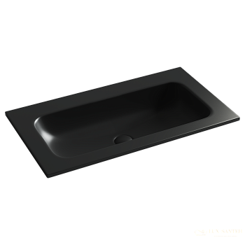 раковина встраиваемая сверху ceramica nova grace cn7012mbwx, без отверстий под смеситель, 810*457*137мм, черный матовый