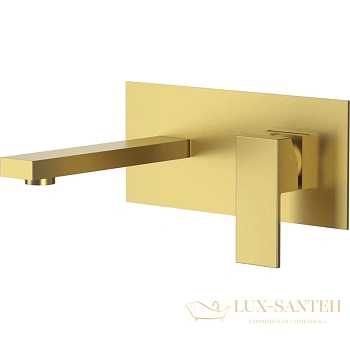 смеситель для раковины d&k bayern.liszt da1514407 встраиваемый, золото матовое