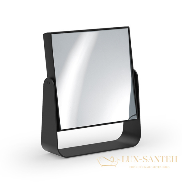 косметическое зеркало настольное decor walther spt 65, 0113260, увеличение x7, черный матовый