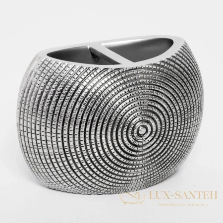 держатель зубных щеток wasserkraft eider k-33328a, серебряный