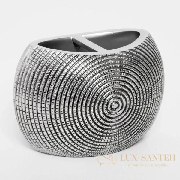 держатель зубных щеток wasserkraft eider k-33328a, серебряный