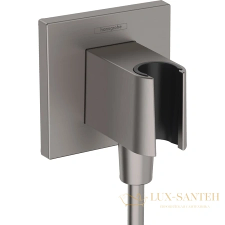 шланговое подсоединение hansgrohe fixfit e 26889340 черный хром