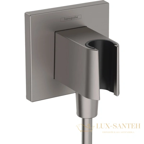 шланговое подсоединение hansgrohe fixfit e 26889340 черный хром
