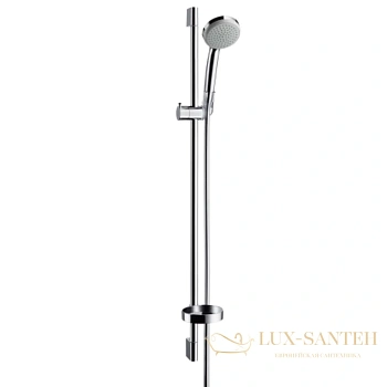 душевой набор hansgrohe croma 100 1jet 27724000 со штангой 90 см и мыльницей, хром