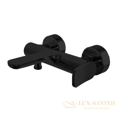 смеситель для ванны fima carlo frattini flo' f3804/1ns, черный матовый