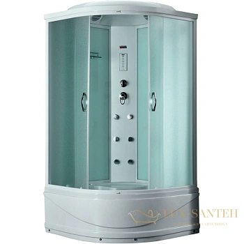 душевая кабина timo eco te-0700 100x100x218 см, стекло матовое