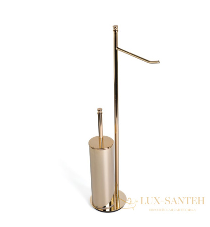 стойка h63 см: бумагодержатель/ерш металлический stil haus hashi, 969(16), золото