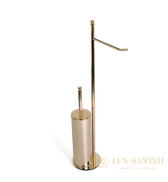 стойка h63 см: бумагодержатель/ерш металлический stil haus hashi, 969(16), золото