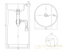 раковина salini armonia 130115g s-sense 45x45 см, белый